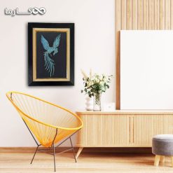 تابلو فیروزه طرح سیمرغ در خانه فروشگاه کارما