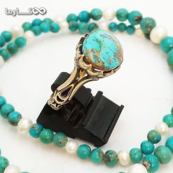 انگشتر فیروزه مردانه فروشگاه فیروزه کارما