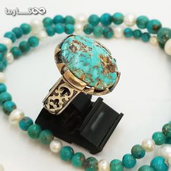 انگشتر فیروزه مردانه فروشگاه فیروزه کارما