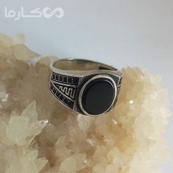 انگشتر عقیق مشکی فروشگاه کارما