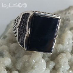 انگشتر عقیق مشکی فروشگاه کارما