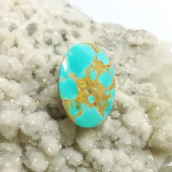 سنگ فیروزه رگه طلایی