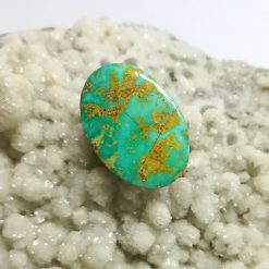 سنگ فیروزه رگه طلایی