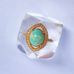 انگشتر فیروزه زنانه (کد 1050)