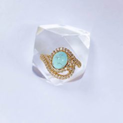انگشتر فیروزه زنانه (کد 1057)