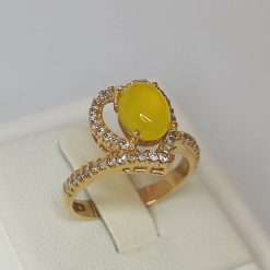 انگشتر طلاروس زنانه (کد1091)