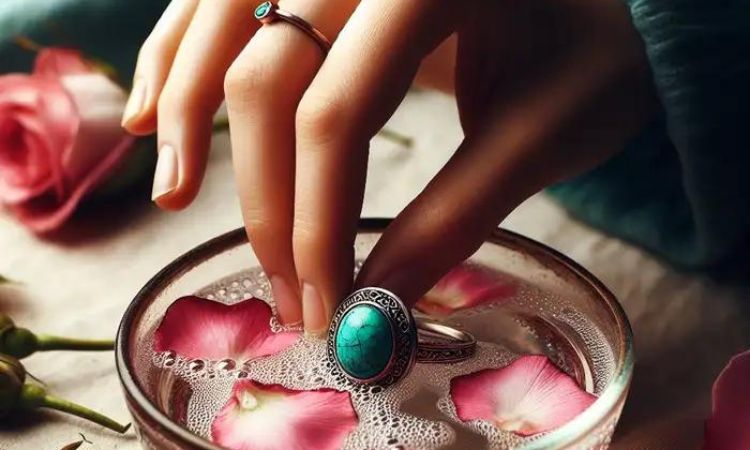 تاثیرات شگفتانگیز قرار دادن انگشتر فیروزه در گلاب