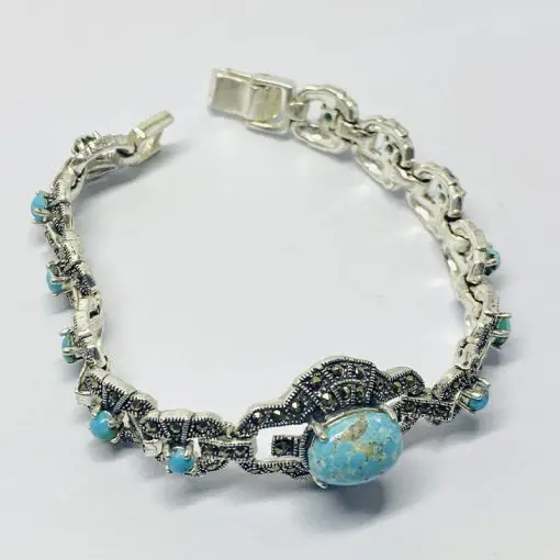 دستبند فیروزه زنانه (کد 2329) - Image 6