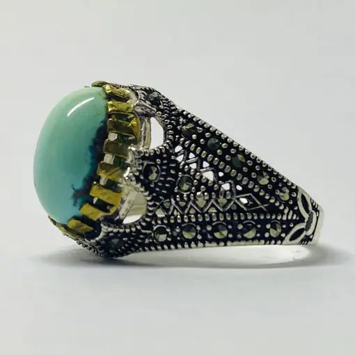 انگشتر فیروزه مردانه (کد 2324) - Image 6