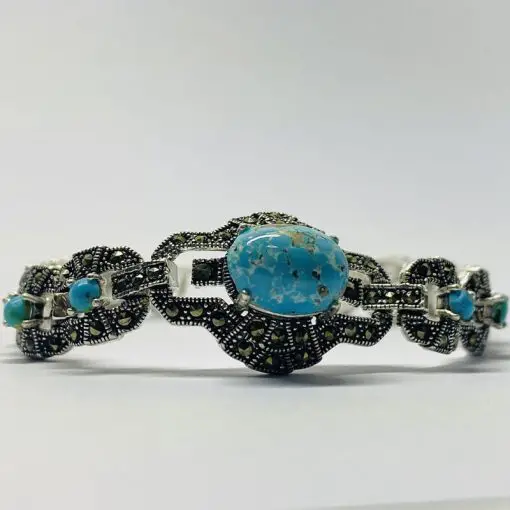 دستبند فیروزه زنانه (کد 2329) - Image 8
