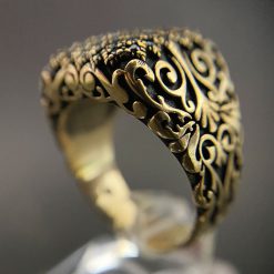 انگشتر طلا روس مردانه (کد 7827)
