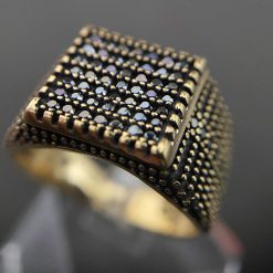 انگشتر طلا روس مردانه (کد 7839)