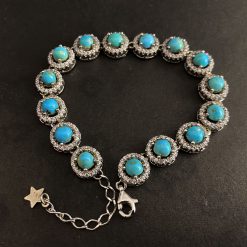 دستبند فیروزه زنانه (کد 2330)
