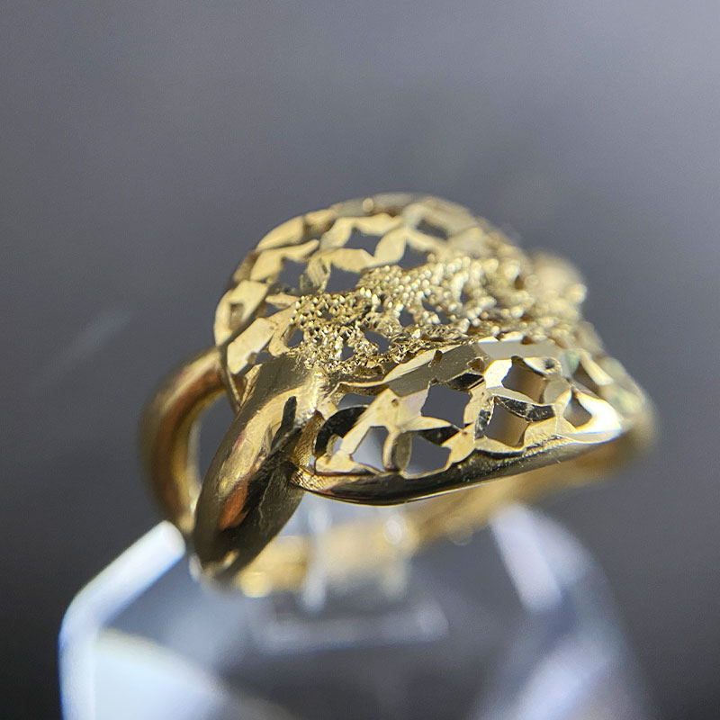 انگشتر طلا روس زنانه (کد 7848) - Image 2