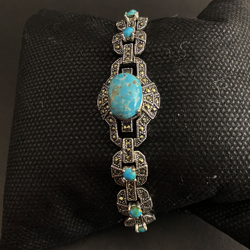 دستبند فیروزه زنانه (کد 2329)