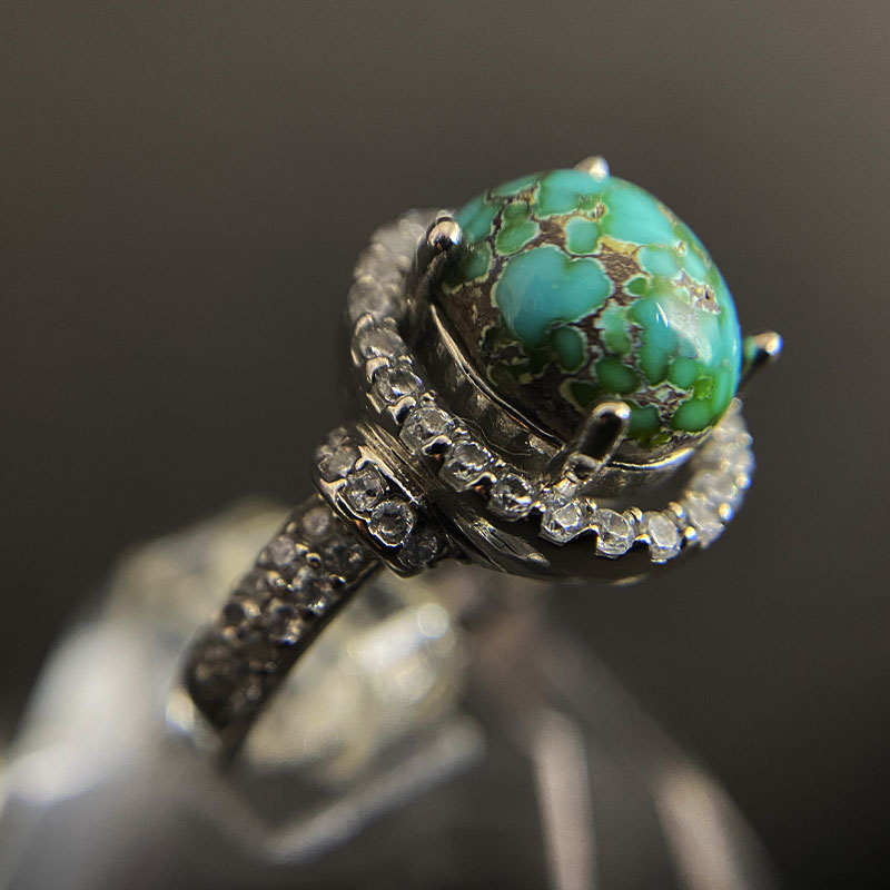انگشتر فیروزه زنانه (کد 2341) - Image 2
