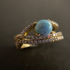 انگشتر فیروزه زنانه (کد 7795)