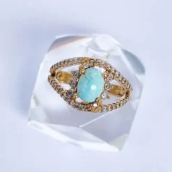 انگشتر فیروزه زنانه (کد 7797)