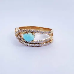 انگشتر فیروزه زنانه (کد 7795)