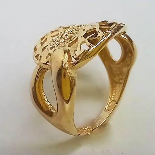 انگشتر طلاروس زنانه (کد 7809) - Image 9