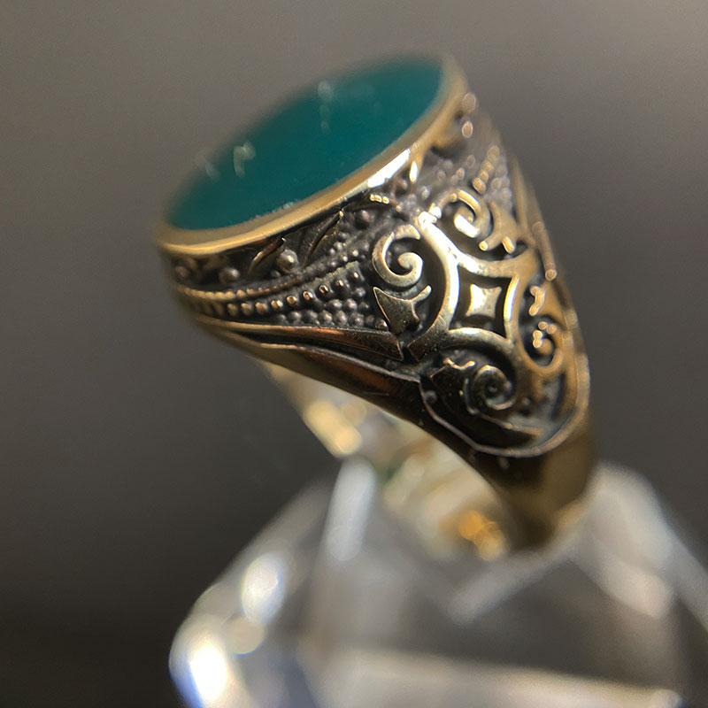 انگشتر عقیق مردانه (کد 2316)