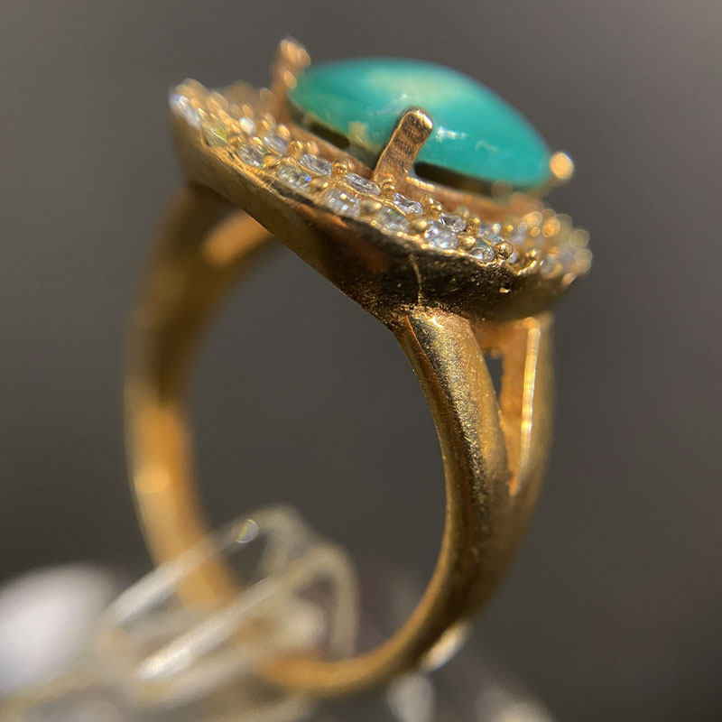 انگشتر زنانه فیروزه (کد 2296) - Image 4