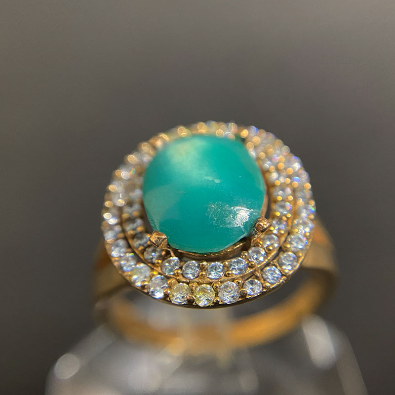 انگشتر زنانه فیروزه (کد 2296) - Image 3