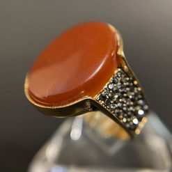 انگشتر مردانه عقیق (کد 2308)