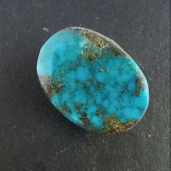 Alternative view of سنگ فیروزه شجر عنکبوتی رگه طلا ( کد 6365)