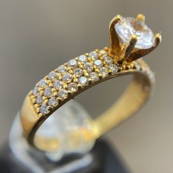 انگشتر زنانه طلاروس (کد 0523)