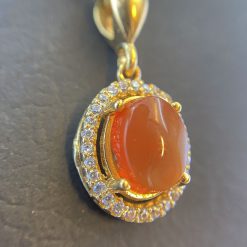 Alternative view of پلاک عقیق یمانی طلاروس (کد 0543)